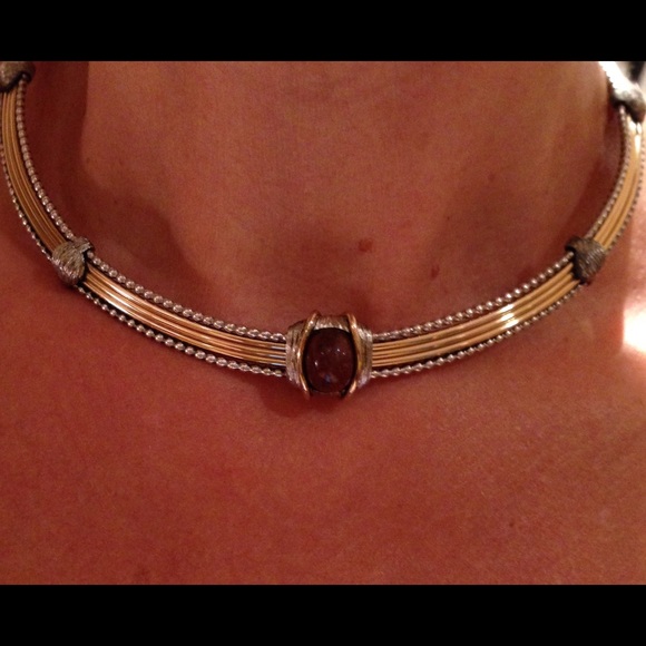 RON RIZZO Collar Necklace. 14kGF/Sterling - Picture 3 of 11